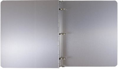 Silver Aluminum 1 Inch 3-Ring Binder