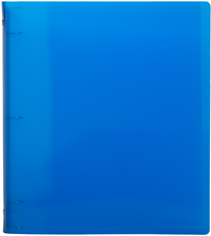 Blue Plastic 3/4 Inch 3-Ring Binder