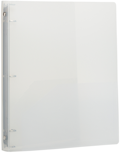 Clear Plastic 3/4 Inch 3-Ring Binder