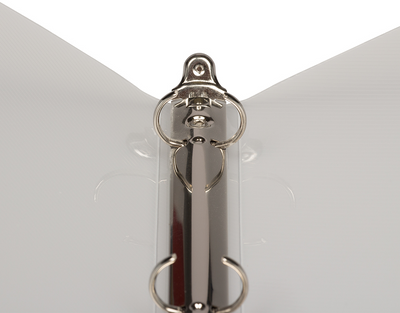 Clear Plastic 3/4 Inch 3-Ring Binder
