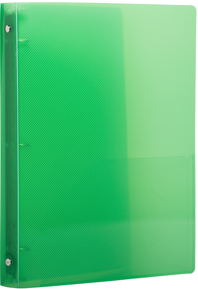 Green Plastic 3/4 Inch 3-Ring Binder
