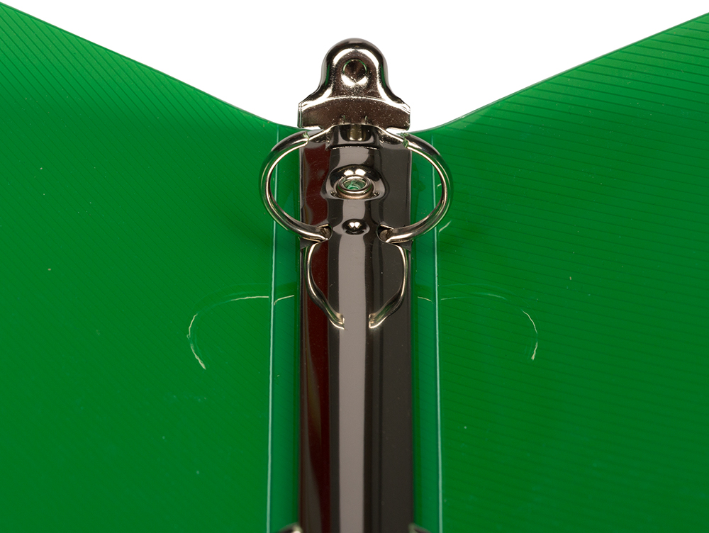 Green Plastic 3/4 Inch 3-Ring Binder