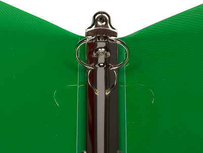 Green Plastic 3/4 Inch 3-Ring Binder