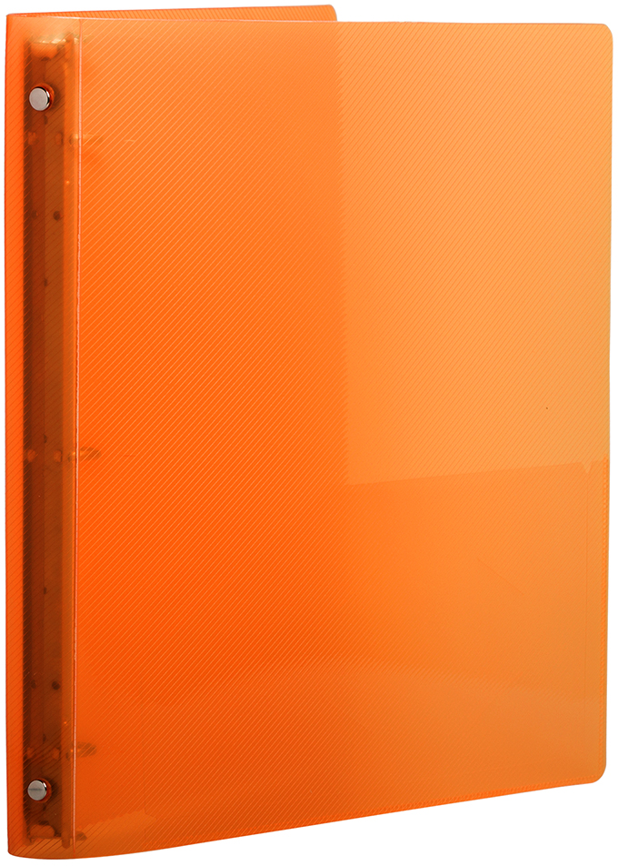 Orange Plastic 3/4 Inch 3-Ring Binder