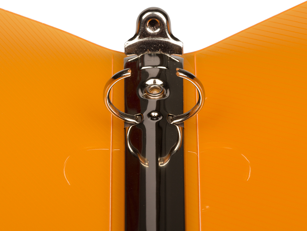 Orange Plastic 3/4 Inch 3-Ring Binder