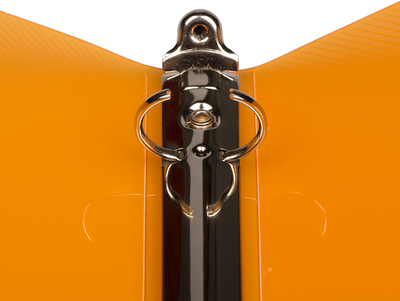 Orange Plastic 3/4 Inch 3-Ring Binder