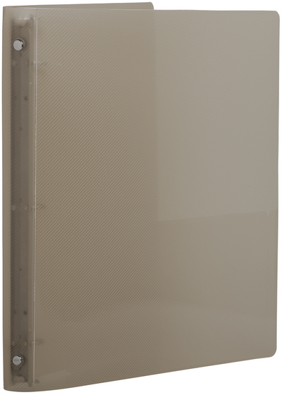 Smoke Gray Plastic 3/4 Inch 3-Ring Binder