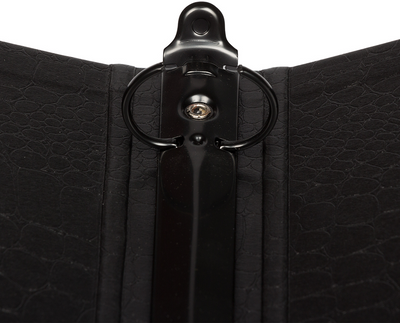 Black Crocodile Texture 1 Inch Binder