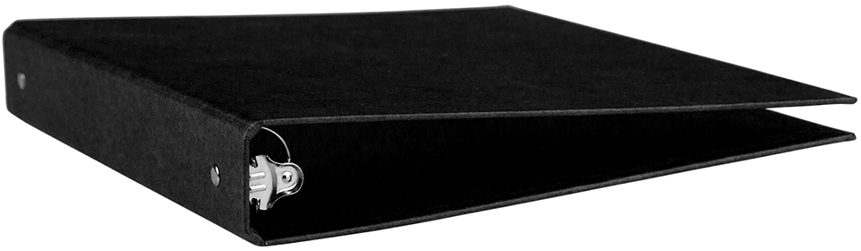 Black Kraft 1 Inch 3-Ring Binder