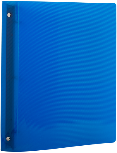 Blue Plastic 1 Inch 3-Ring Binder