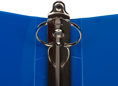 Blue Plastic 1 Inch 3-Ring Binder