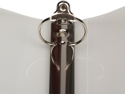 Clear Plastic 1 Inch 3-Ring Binder