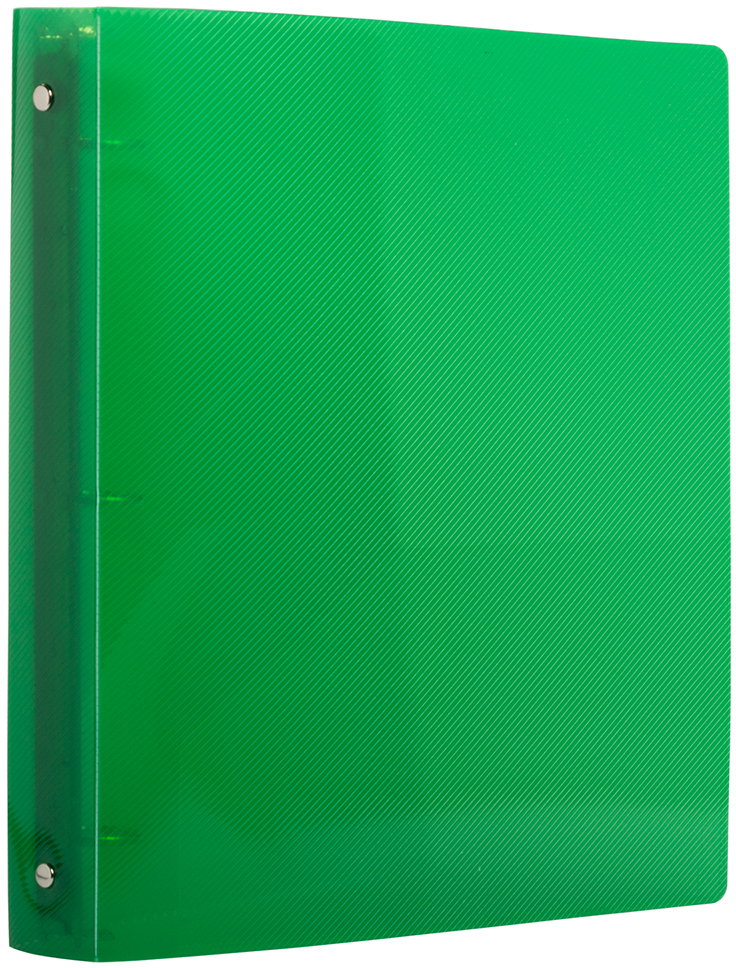 Green Plastic 1 Inch 3-Ring Binder