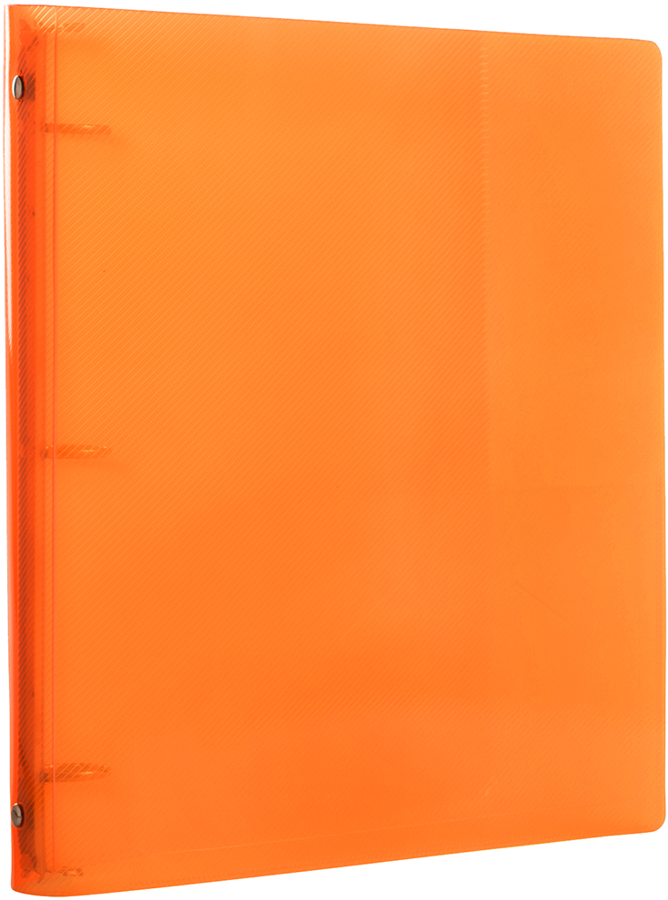 Orange Plastic 1 Inch 3-Ring Binder