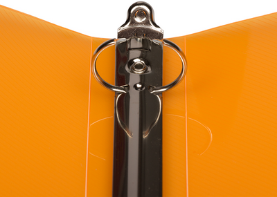 Orange Plastic 1 Inch 3-Ring Binder