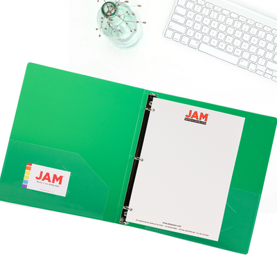 Assorted Plastic 1 Inch Binder - 4 Pack
