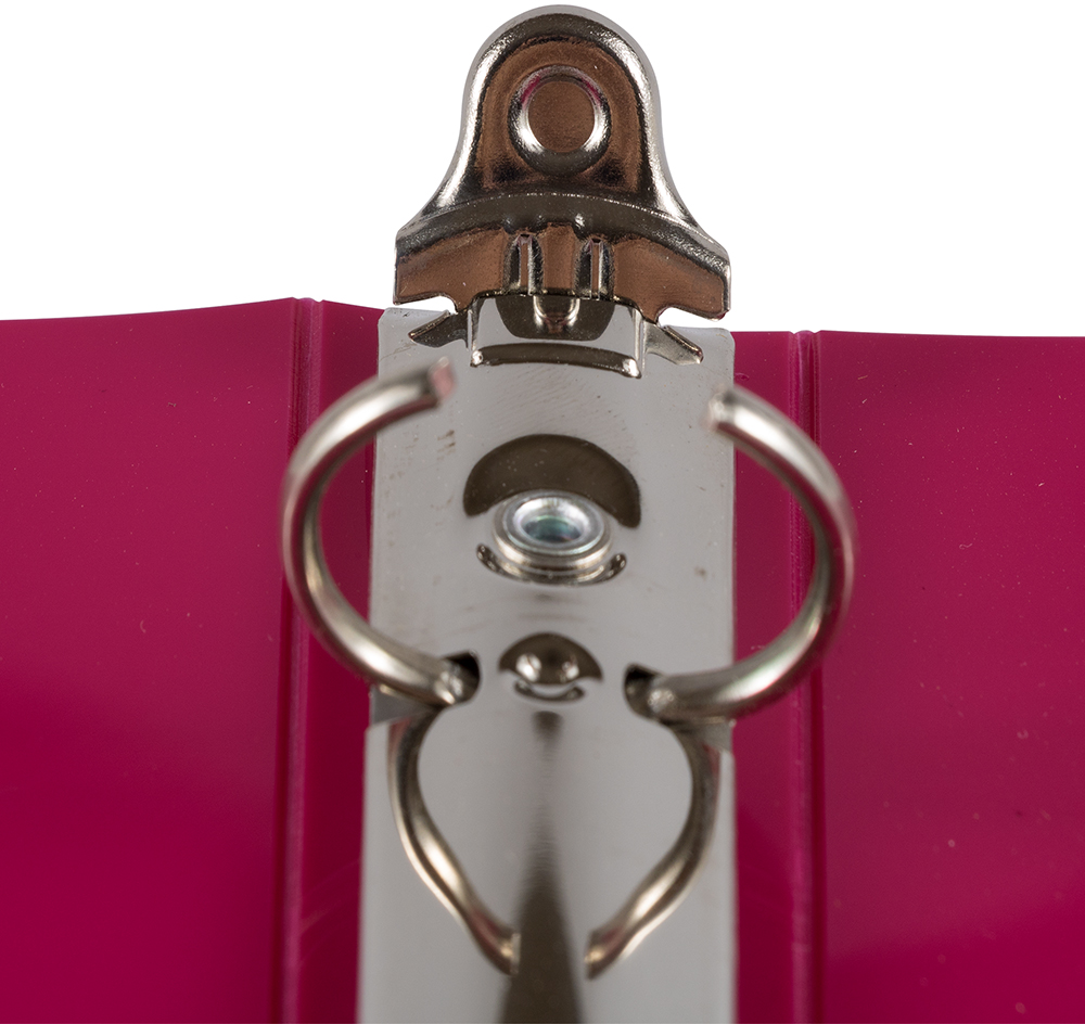 Magenta Plastic 3/4 Inch 3-Ring Binder