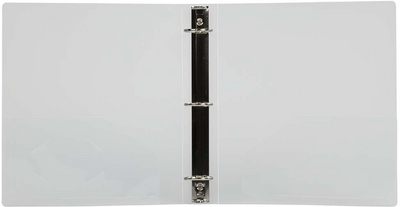 Clear Plastic 1 1/2 Inch 3-Ring Binder