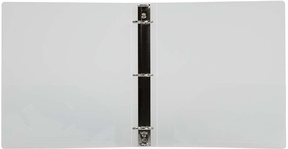 Clear Plastic 1 1/2 Inch 3-Ring Binder