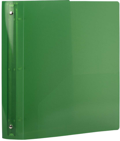 Green Plastic 1 1/2 Inch 3-Ring Binder