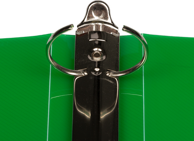Green Plastic 1 1/2 Inch 3-Ring Binder
