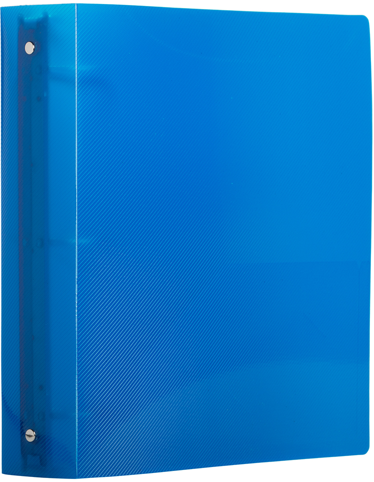 Blue Plastic 2 Inch 3-Ring Binder