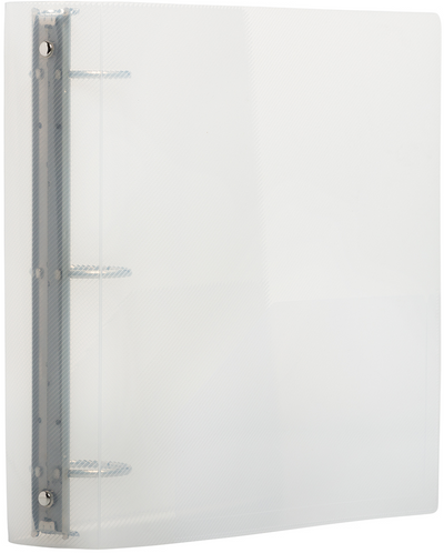 Clear Plastic 2 Inch 3-Ring Binder