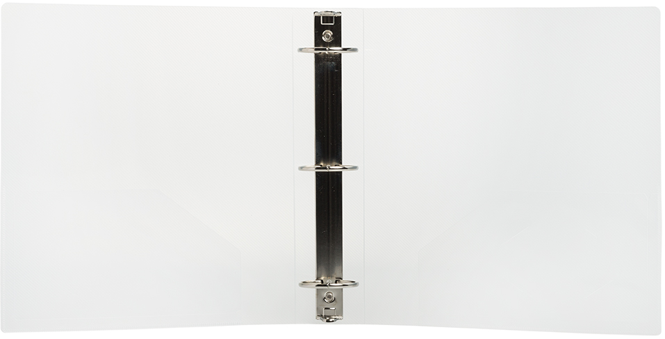 Clear Plastic 2 Inch 3-Ring Binder