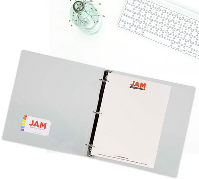 Clear Plastic 2 Inch 3-Ring Binder