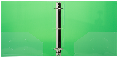 Green Plastic 2 Inch 3-Ring Binder