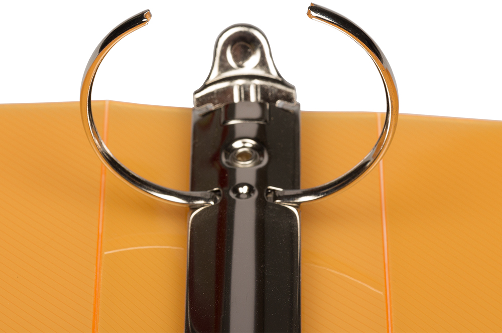Orange Plastic 2 Inch 3-Ring Binder