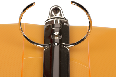 Orange Plastic 2 Inch 3-Ring Binder