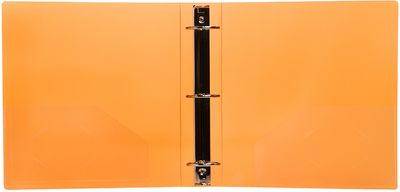 Orange Plastic 2 Inch 3-Ring Binder