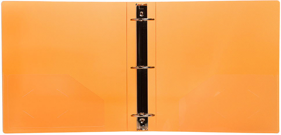 Orange Plastic 2 Inch 3-Ring Binder