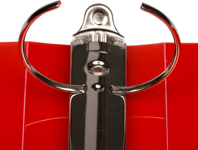 Red Plastic 2 Inch 3-Ring Binder