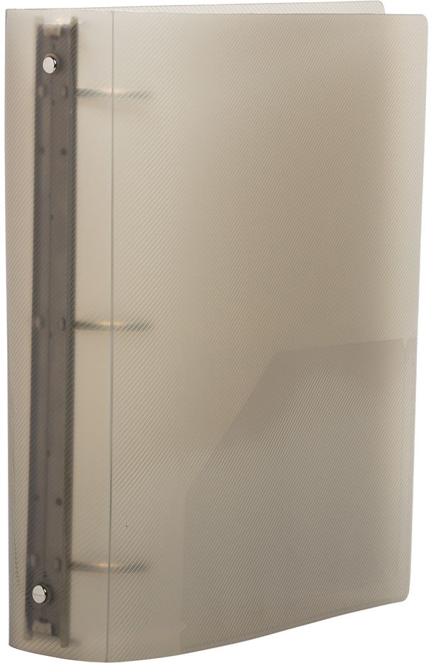 Smoke Gray Plastic 2 Inch 3-Ring Binder