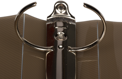 Smoke Gray Plastic 2 Inch 3-Ring Binder