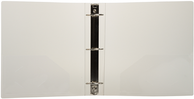 Smoke Gray Plastic 2 Inch 3-Ring Binder