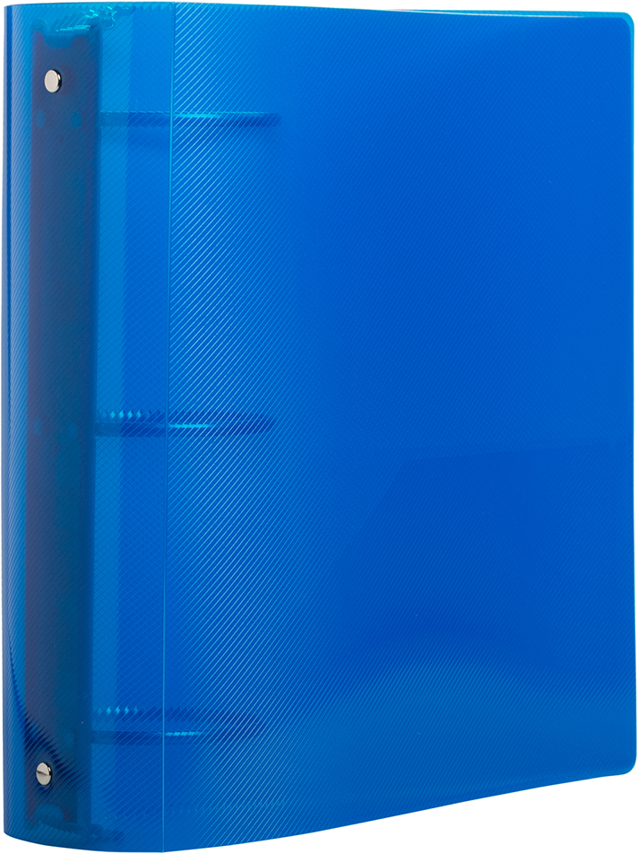 Blue Plastic 3 Inch 3-Ring Binder