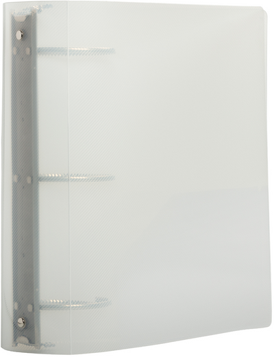 Clear Plastic 3 Inch 3-Ring Binder