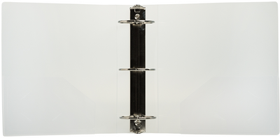 Clear Plastic 3 Inch 3-Ring Binder
