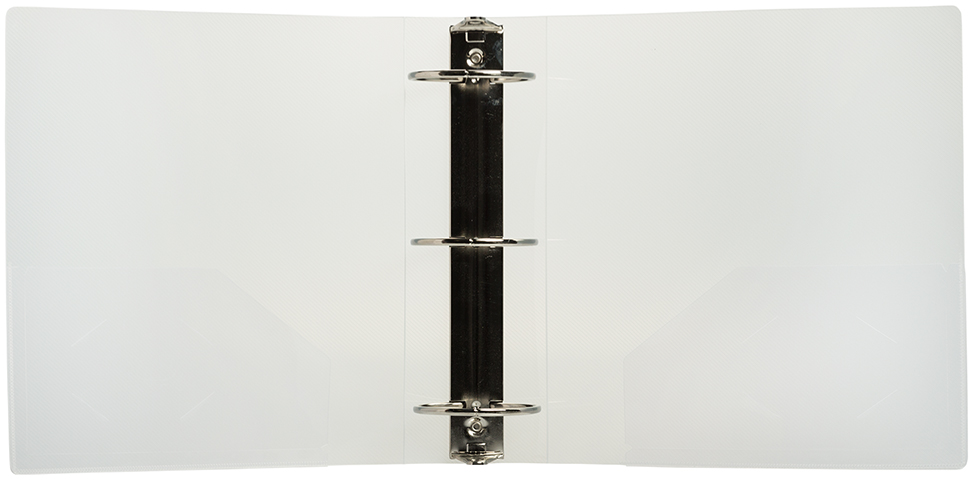 Clear Plastic 3 Inch 3-Ring Binder