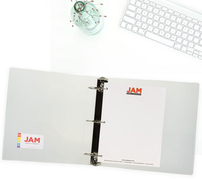 Clear Plastic 3 Inch 3-Ring Binder