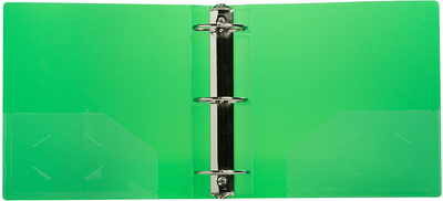 Green Plastic 3 Inch 3-Ring Binder