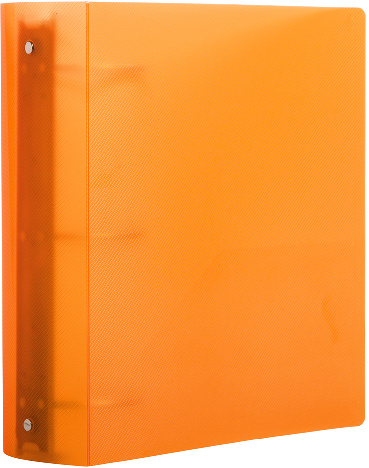 Orange Plastic 3 Inch 3-Ring Binder