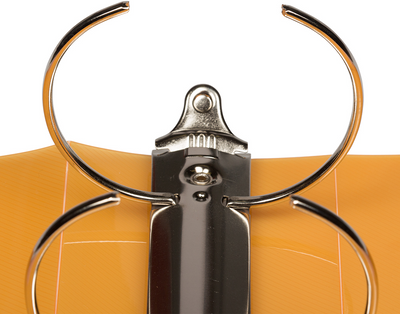 Orange Plastic 3 Inch 3-Ring Binder