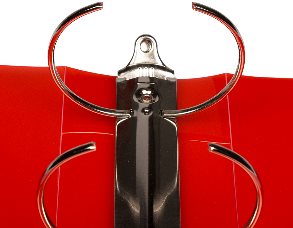 Red Plastic 3 Inch 3-Ring Binder