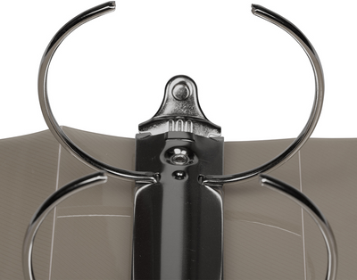 Smoke Gray Plastic 3 Inch 3-Ring Binder