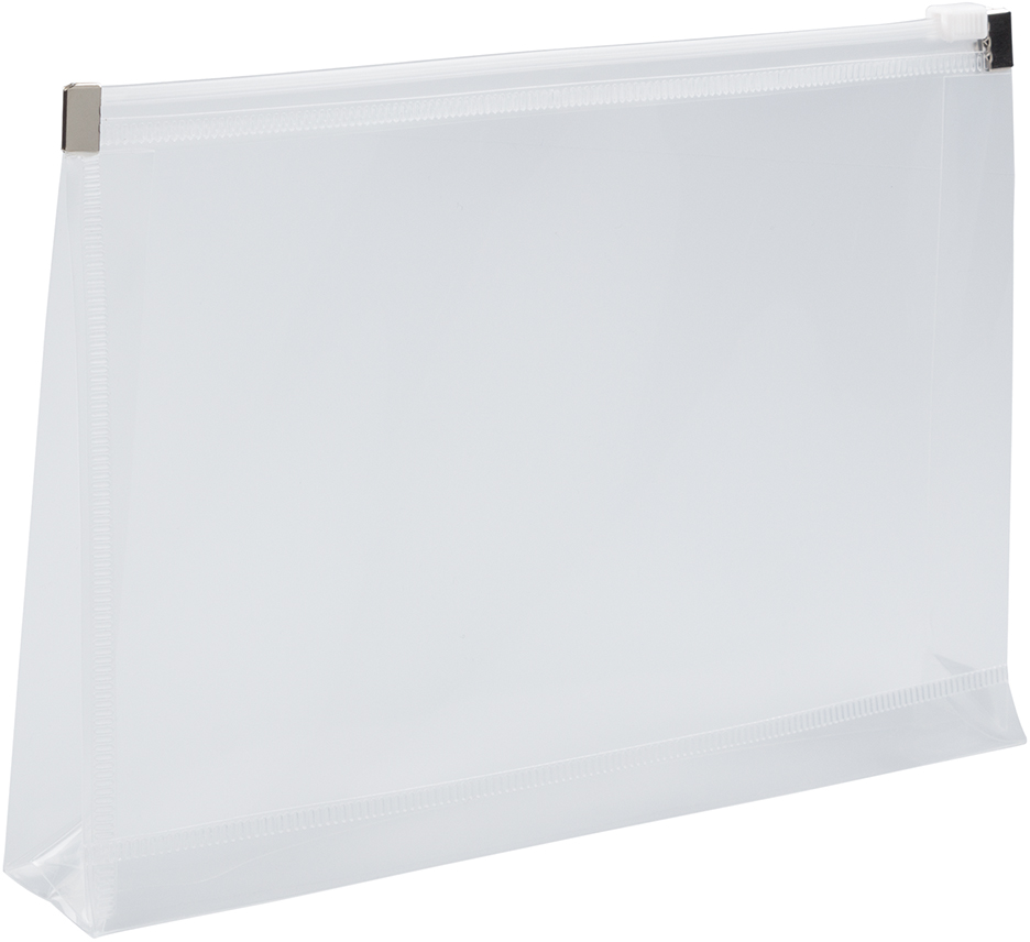 Clear 5 1/4 x 8 x 1 1/4 Booklet Plastic Envelopes with Zip Closure
