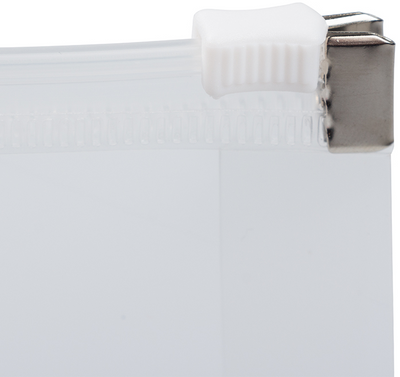 Clear 5 1/4 x 8 x 1 1/4 Booklet Plastic Envelopes with Zip Closure